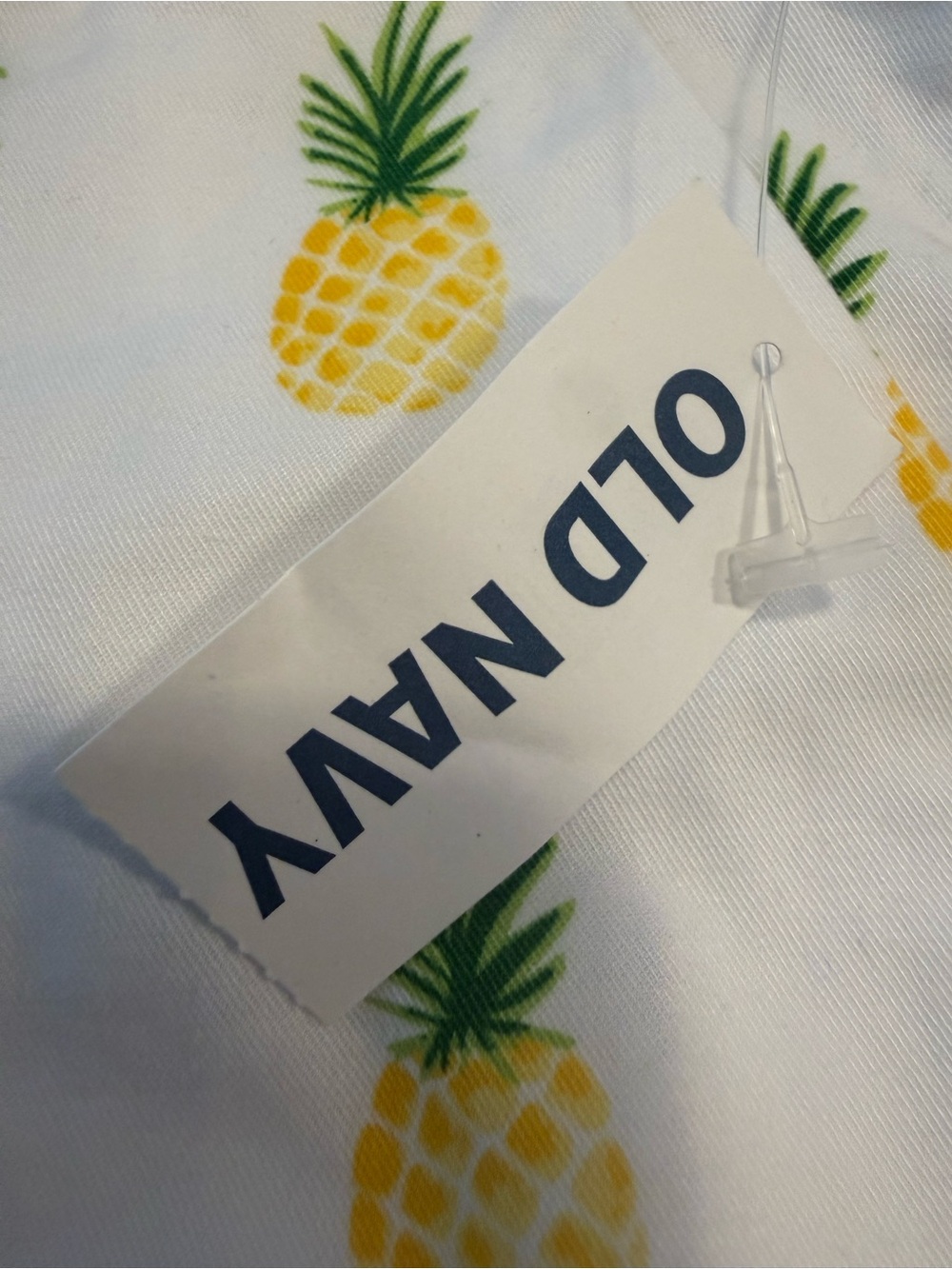 Old Navy tropical pineapple novelty print chino shorts SZ 10 - Picture 5 of 12